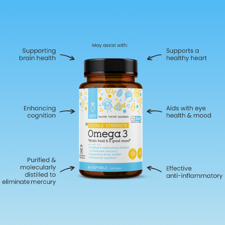 Omega 3 Double Strength with EPA 330mg & DHA 220mg 60 Softgels