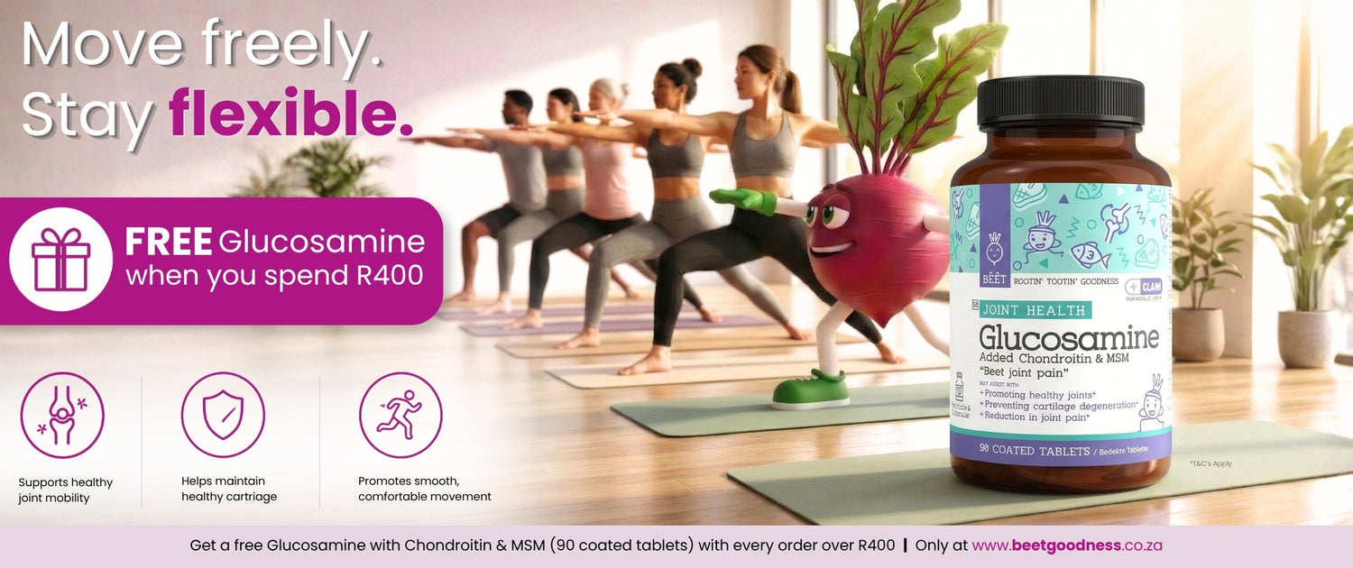 FREE Glucosamine with Chondroitin & MSM with orders over R400 