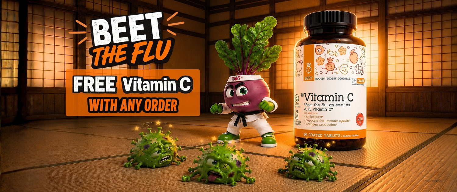 BEET Goodness July special free Offer Get a free vitamin c with any order