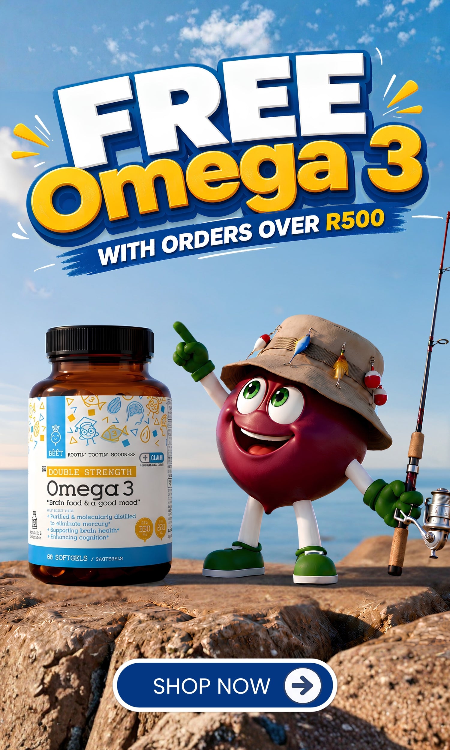 BEET Goodness Free Omega 3 Special Offer