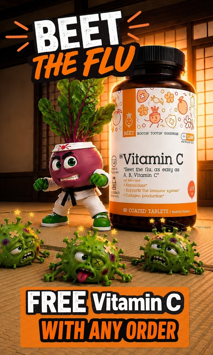 BEET Goodness July special free Offer Get a free vitamin c with any order