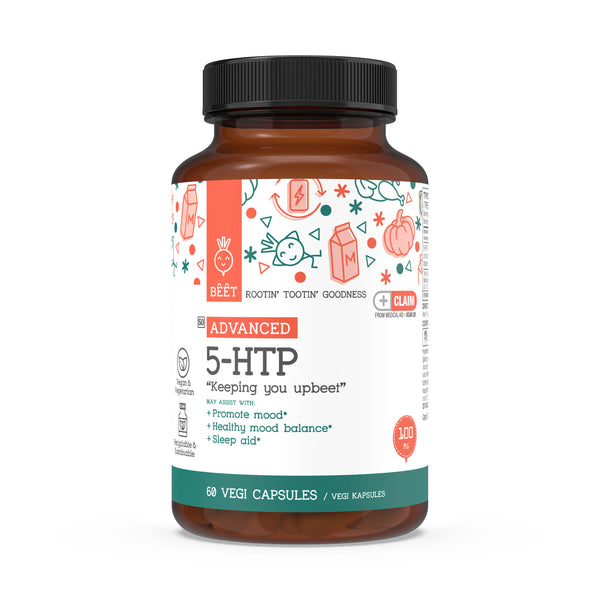 5-HTP 100mg with Vitamin B6 15mg 60 Vegi Capsules