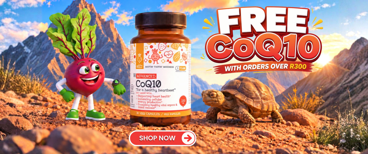 BEET Goodness FREE CoQ10 Advanced offer with orders over R300
