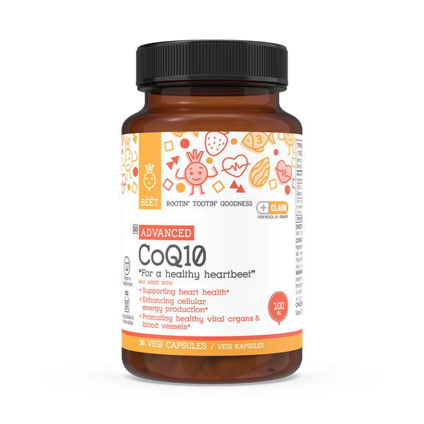 Coenzyme Q10 (CoQ10) Advanced 100mg with Bioperine 5mg 30 Vegi Capsules