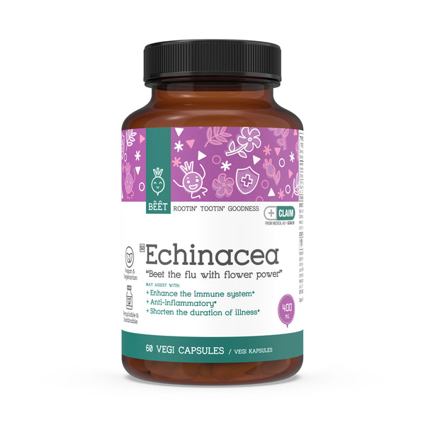 Echinacea 400mg (Purpurea Extract) 60 Vegi Capsules