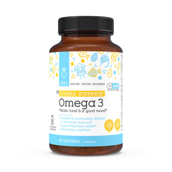 Omega 3 Double Strength with EPA 330mg & DHA 220mg 60 Softgels