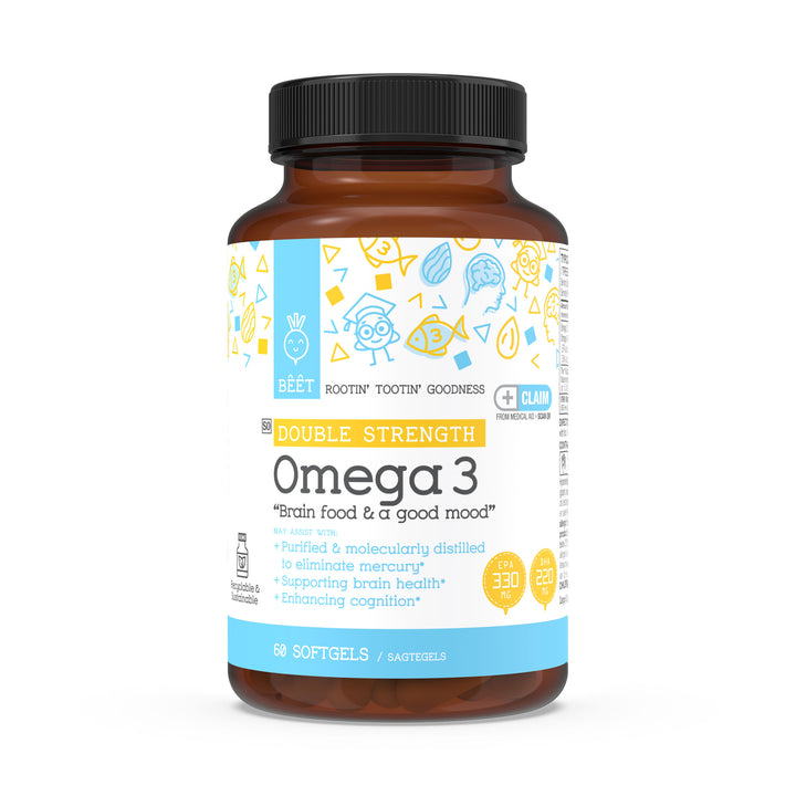 Omega 3 Double Strength with EPA 330mg & DHA 220mg 60 Softgels