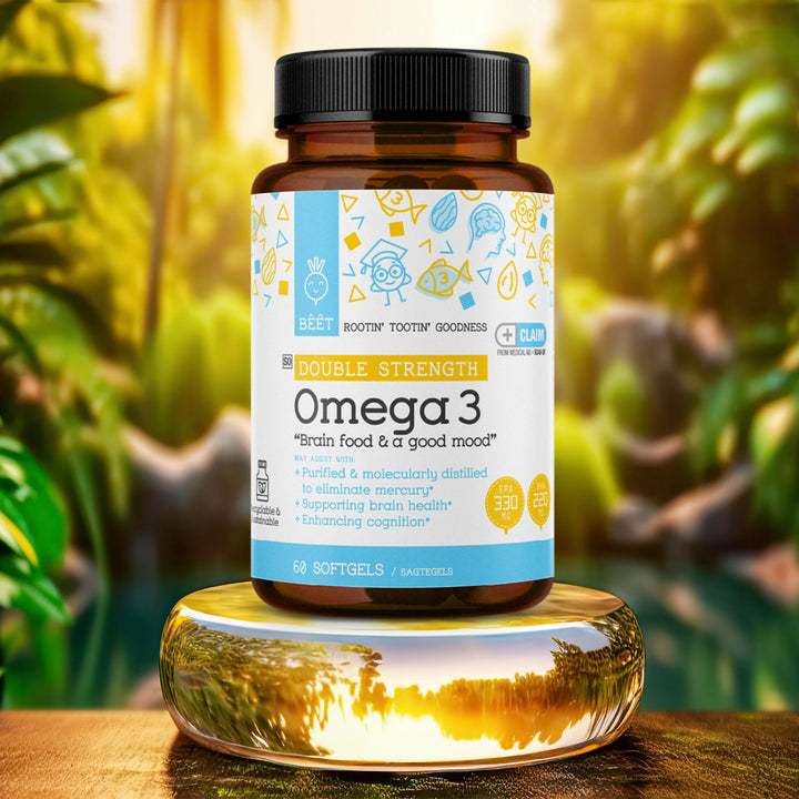Omega 3 Double Strength with EPA 330mg & DHA 220mg 60 Softgels