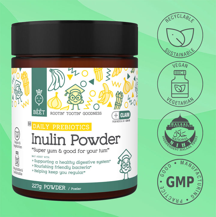 Inulin Powder Daily Prebiotics (Providing 2800mg Inulin) 227 Grams